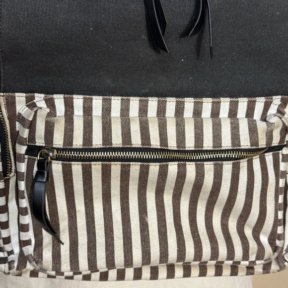 Henri Bendel canvas striped centennial backpack main image 5